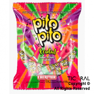 CHUPETIN PITO PITO FRUTALES X 24 UNIDADES (12.5GR C/U) x 1